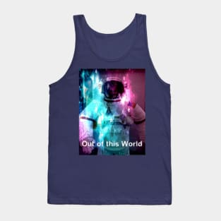 Astronaut with Beautiful Colors and Shapes Out of this World Tank Top